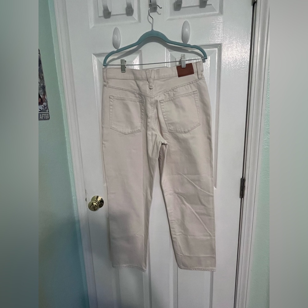 J. Crew Women's Cream Boyfriend Jeans - Picture 5 of 7
